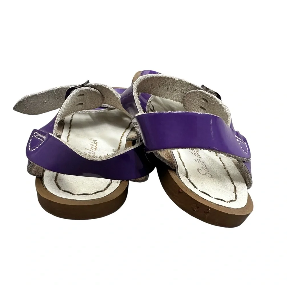 Salt Water Original Sandals Shiny Purple‎ Leather Toddler Size 9